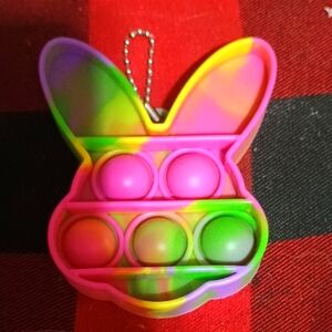 Colorful Bunny Pop It Keychain